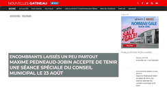 Desktop Screenshot of nouvellesgatineau.com